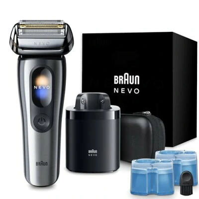 ブラウンNEVO 15105C シルバー 本体と付属品セット