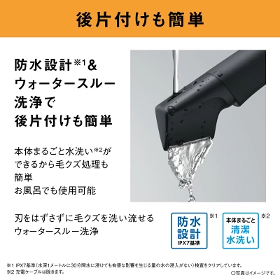 ER-GK9Aはウォータースルー洗浄で後片付けも簡単