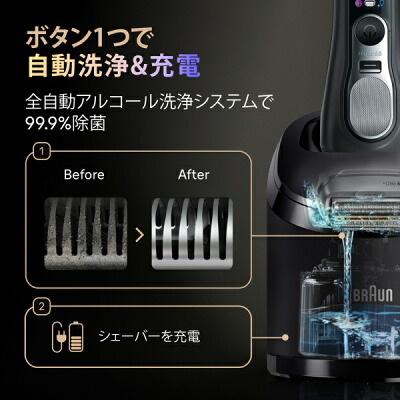 ブラウン-シリーズ9Pro+-9660cc-自動洗浄充電訴求