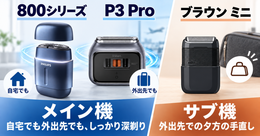 フィリップス800シリーズ・ライフェンP3Proの違いは?メイン機として徹底比較