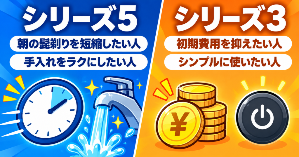 シリーズ5とシリーズ３の違いは？それぞれにおすすめな人を比較