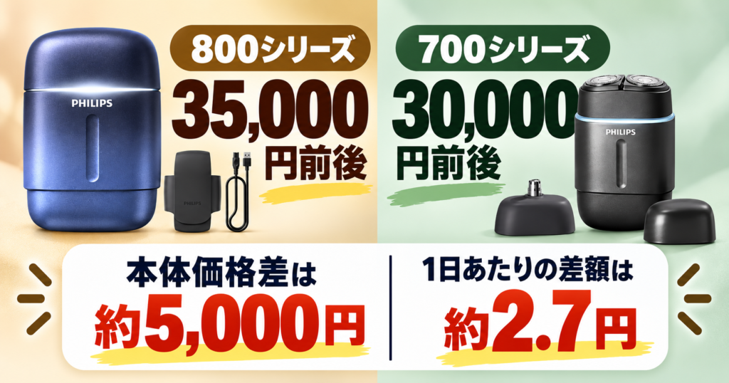 フィリップス 800シリーズ vs 700シリーズ|価格の違いをわかりやすく比較