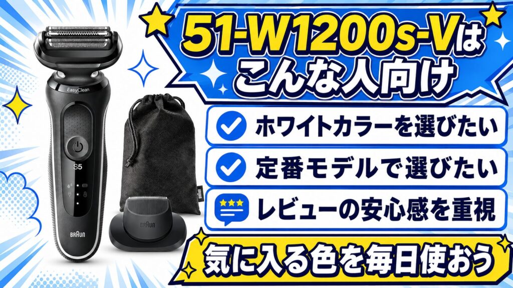 51-M1200s-Vと51-W1200s-Vはどっちがおすすめ?