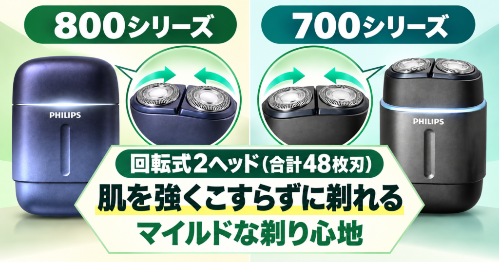 「フィリップス 800シリーズと700シリーズの違いは?徹底比較」