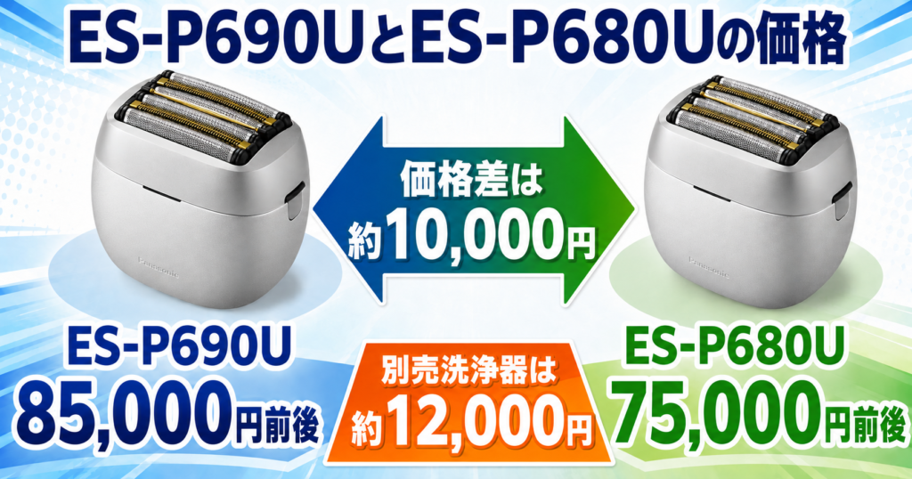 ES-P690UとES-P680Uの違いは?価格差と選び方をわかりやすく解説
