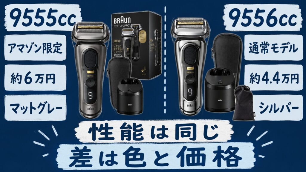 9555ccと9556ccの違いをひと目で比較