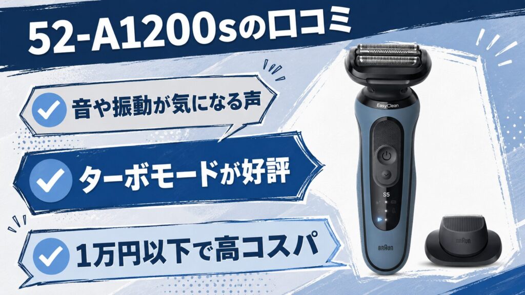 52-A1200sと51-M1200s-Vの口コミ・評判を比較