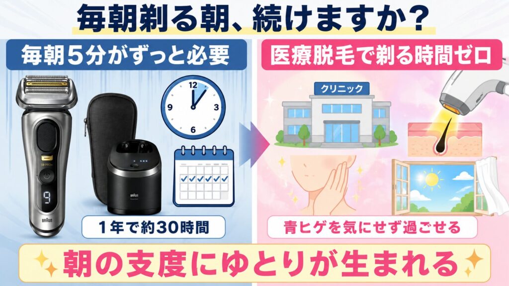 9577ccと9567ccを比較!毎朝5分の髭剃りをどう減らす?