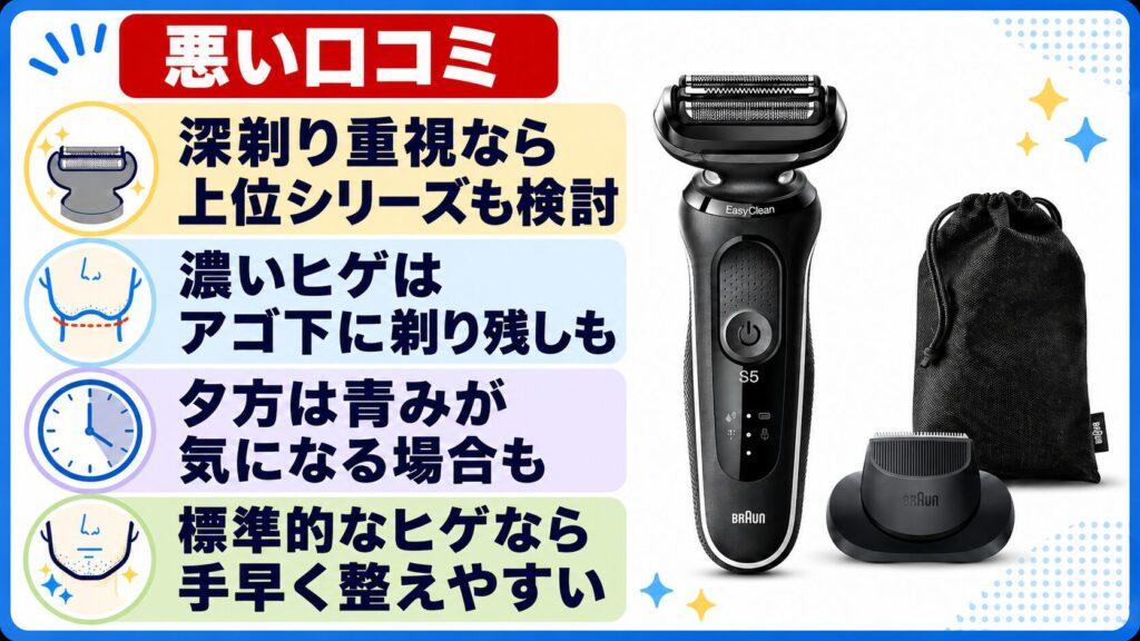 51-M1200s-V 51-W1200s-Vの悪い口コミは?深剃り力の注意点を解説