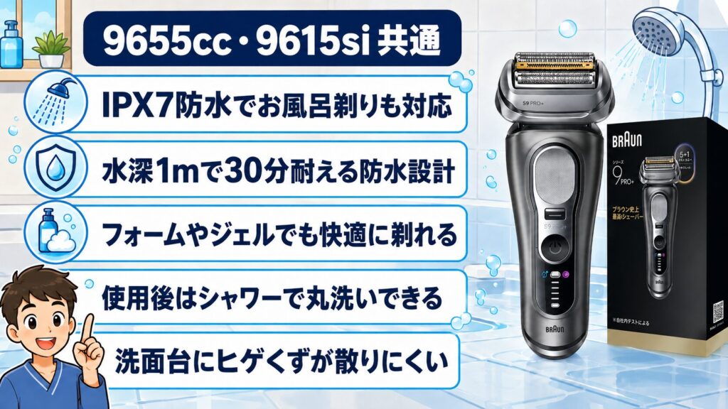 9655cce 9615si共通のIPX7防水性能をわかりやすく解説