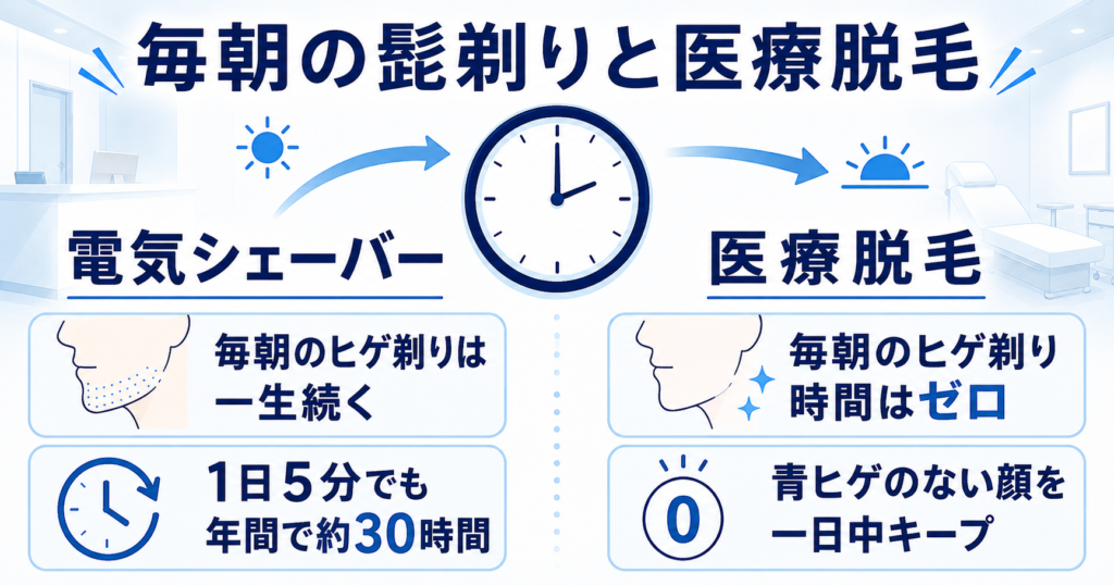 ラムダッシュ パームイン5枚刃 vs フィリップス700シリーズ|違いと髭剃り時間を徹底比較