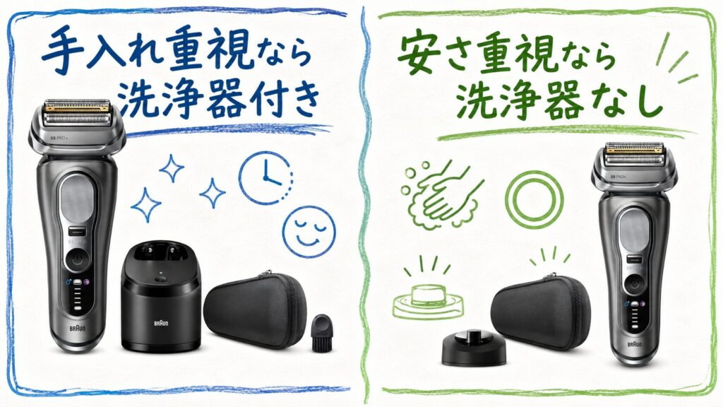 9655cce 9615siはどっちがおすすめ?洗浄器付きとなしを比較