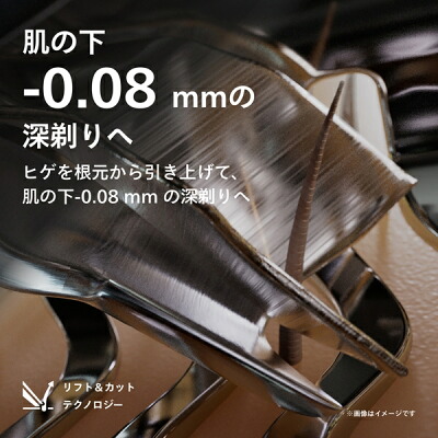 フィリップス800シリーズ S802/05の肌下0.08mmを狙う回転刃
