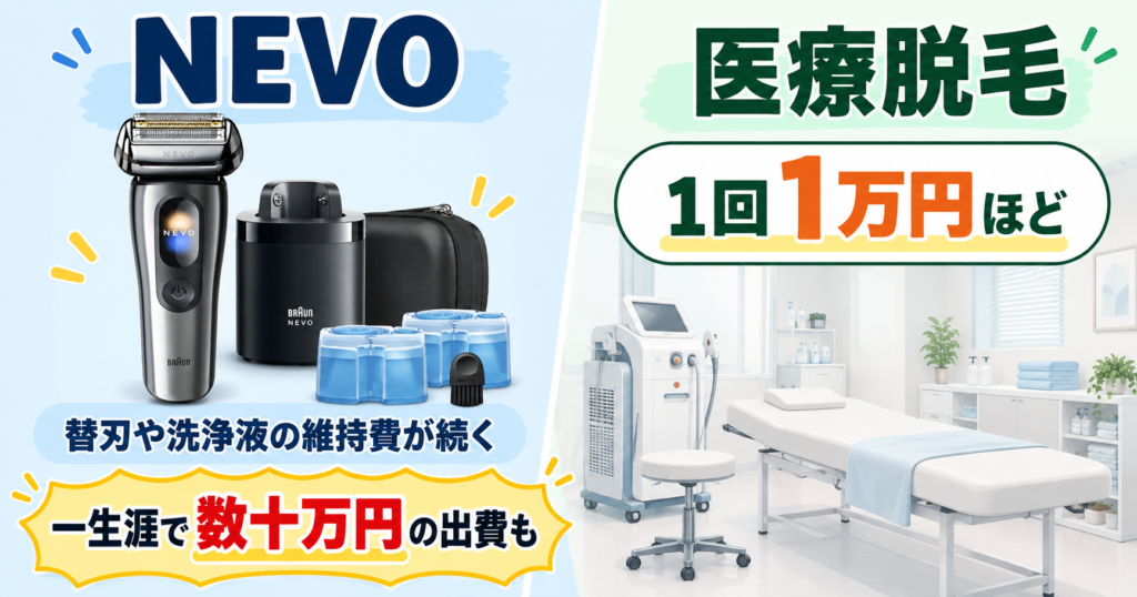 ブラウン NEVO 型番 違いを解説｜消耗品代と長期コストの注意点