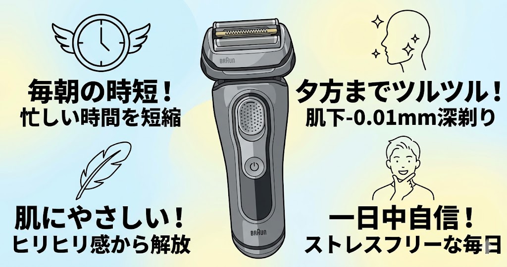 毎朝の時短と夕方の「ツルツル感」に投資するなら「シリーズ9Pro+」