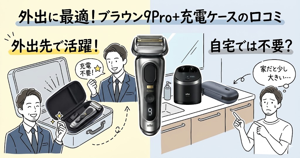 9577cc-Vの評判　充電トラベルケースが出張に最強
