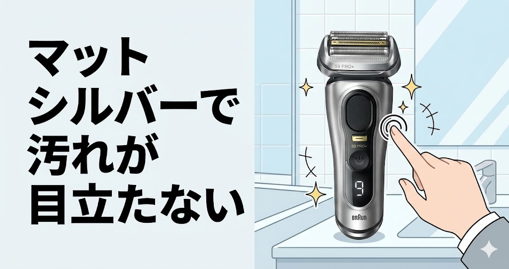 9587cc-Vと9587ccのカラーはどちらもマットシルバーで汚れが目立たない！