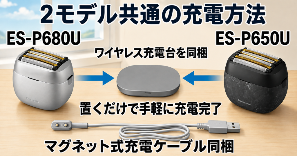 ES-P680UとES-P650Uの違い|2モデルの充電方法を解説