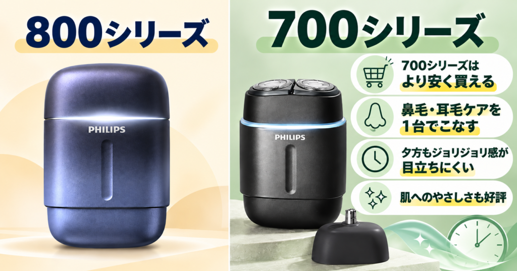 フィリップス800シリーズ vs 700シリーズ|違いをわかりやすく比較