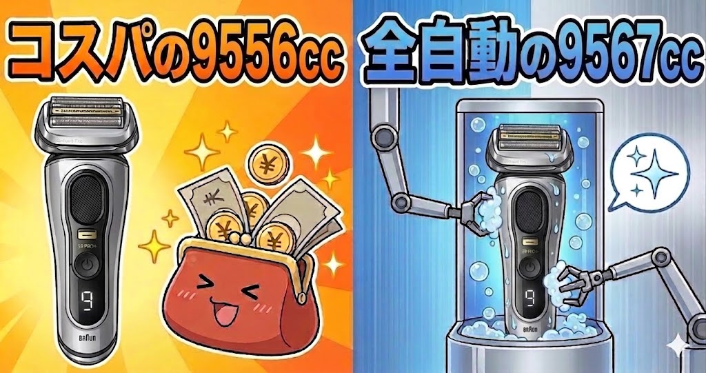 あなたはどっち派？コスパの「9556cc」vs 全自動洗浄の「9567cc」徹底比較！
