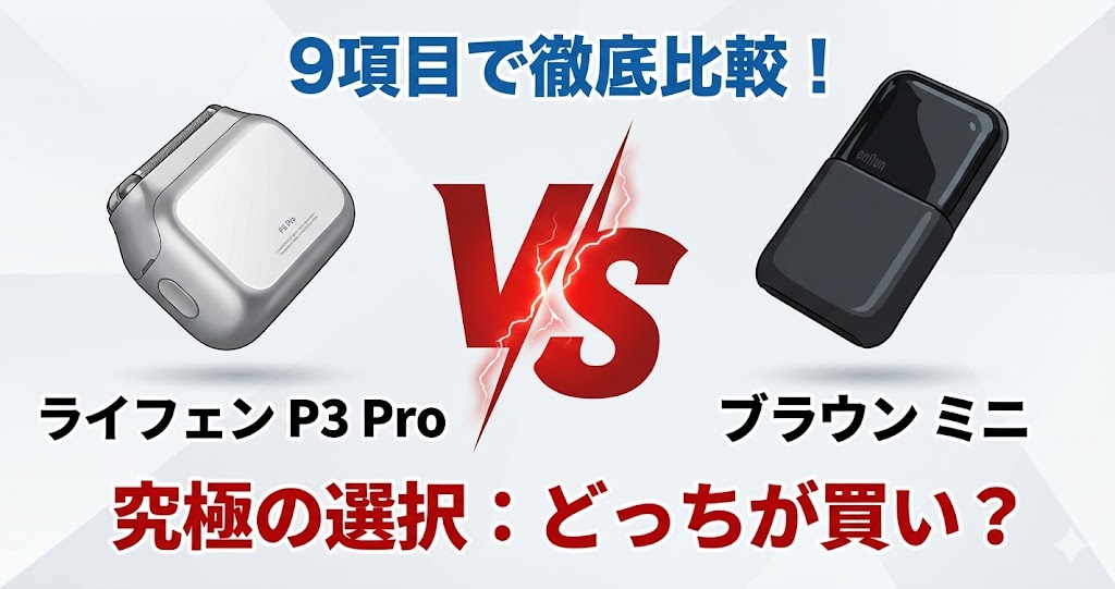「ライフェンP3Pro vs ブラウンミニ」究極の選択：どっちが買い？