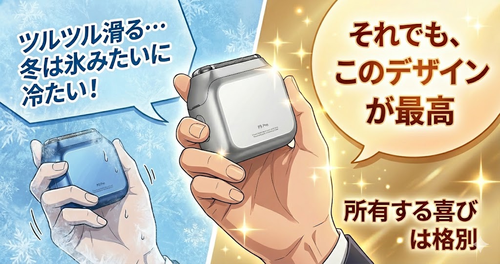 ライフェンP3Proの悪い口コミ「ツルツル滑って冬は氷のように冷たい」を表した画像