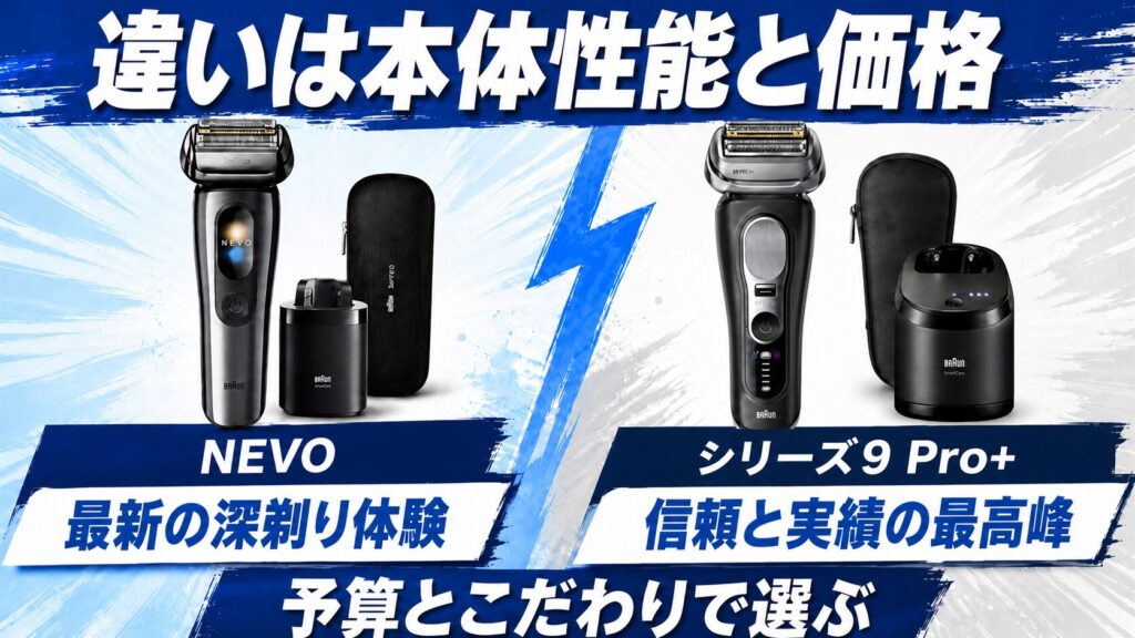 NEVO シリーズ9Pro+の違いは本体性能と価格で選ぶ
